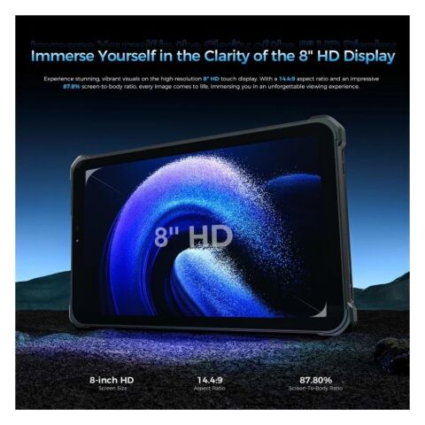 Планшет OUKITEL RT3 plus 8" 4/128GB/ NFC / LTE Black (6941749808516) - Нулевой остаток (Feed)  - Нулевой остаток (Feed) 