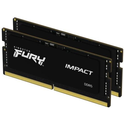 Модуль памяти для ноутбука SoDIMM DDR5 64GB (2x32GB) 4800 MHz FURY Impact Kingston Fury (ex.HyperX) (KF548S38IBK2-64) - Модули памяти к ноутбукам  - Модули памяти к ноутбукам 