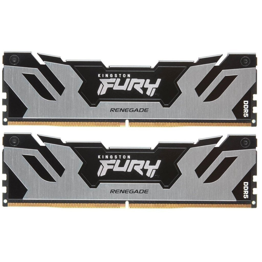 Модуль памяти для компьютера DDR5 32GB (2x16GB) 6400 MHz FURY Renegade Silver Kingston Fury (ex.HyperX) (KF564C32RSK2-32)