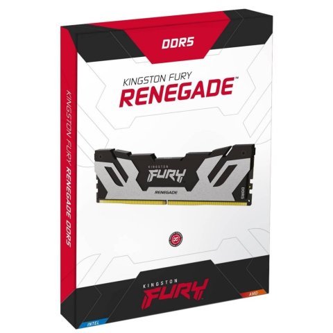 Модуль памяти для компьютера DDR5 32GB (2x16GB) 6400 MHz FURY Renegade Silver Kingston Fury (ex.HyperX) (KF564C32RSK2-32) - Нулевой остаток (Feed) - Нулевой остаток (Feed)