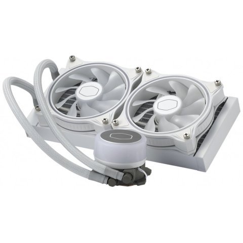Система жидкостного охлаждения CoolerMaster MasterLiquid ML240 Illusion White Edition (MLX-D24M-A18PW-R1) - Нулевой остаток (Feed) - Нулевой остаток (Feed)