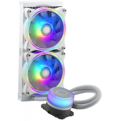 Система жидкостного охлаждения CoolerMaster MasterLiquid ML240 Illusion White Edition (MLX-D24M-A18PW-R1) - Нулевой остаток (Feed) - Нулевой остаток (Feed)