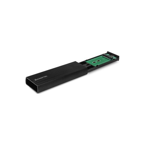 Карман внешний Chieftec USB 3.2 Gen2 Type-C M.2 PCIe NVMe/SATA SSD (CEB-M2C-TL) - Нулевой остаток (Feed)  - Нулевой остаток (Feed) 