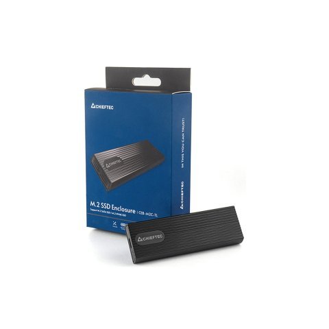 Карман внешний Chieftec USB 3.2 Gen2 Type-C M.2 PCIe NVMe/SATA SSD (CEB-M2C-TL) - Нулевой остаток (Feed)  - Нулевой остаток (Feed) 