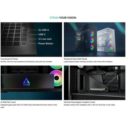 Корпус для ПК Arctic XTENDERVG B (ACPCC00016A) - Корпуса  - Корпуса 