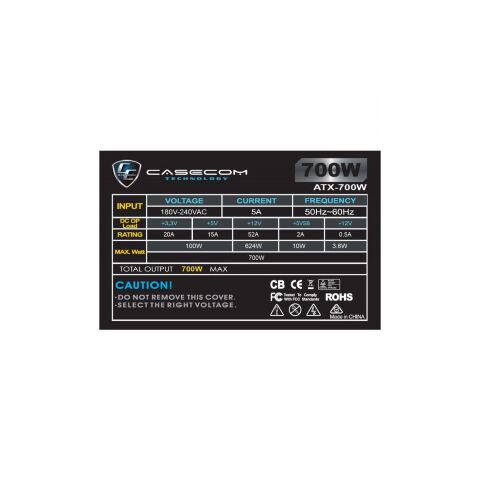 Блок питания Casecom 700W (CM 700 ATX) - Нулевой остаток (Feed) - Нулевой остаток (Feed)