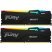 Модуль памяти для компьютера DDR5 16GB (2x8GB) 5200 MHz FURY Beast RGB Kingston Fury (ex.HyperX) (KF552C40BBAK2-16) - Нулевой остаток (Feed)  - Нулевой остаток (Feed) 