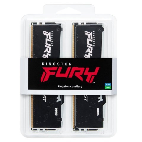 Модуль памяти для компьютера DDR5 16GB (2x8GB) 5200 MHz FURY Beast RGB Kingston Fury (ex.HyperX) (KF552C40BBAK2-16) - Нулевой остаток (Feed)  - Нулевой остаток (Feed) 