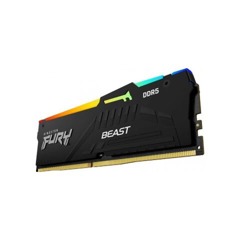 Модуль памяти для компьютера DDR5 32GB (2x16GB) 5200 MHz Beast RGB XMP Kingston Fury (ex.HyperX) (KF552C40BBAK2-32) - Нулевой остаток (Feed)  - Нулевой остаток (Feed) 