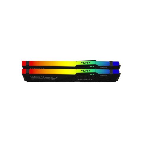 Модуль памяти для компьютера DDR5 32GB (2x16GB) 5200 MHz Beast RGB XMP Kingston Fury (ex.HyperX) (KF552C40BBAK2-32) - Нулевой остаток (Feed)  - Нулевой остаток (Feed) 