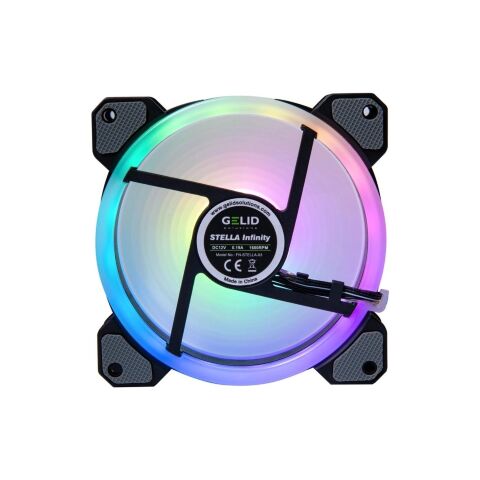 Кулер для корпуса Gelid Solutions Stella ARGB 120mm (FN-STELLA-03) - Нулевой остаток (Feed)  - Нулевой остаток (Feed) 