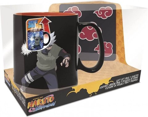 Подарунковий набір Abystyle Naruto Shippuden Kakashi Mug and Coaster Наруто Какаші чашка та підставка -   -  