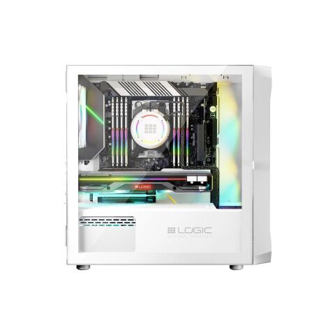 Корпус для ПК Logic concept PORTOS MESH+GLASS ARGB fans 3x120mm WHITE (AM-PORTOS-20-0000000-0002) - Корпуса  - Корпуса 
