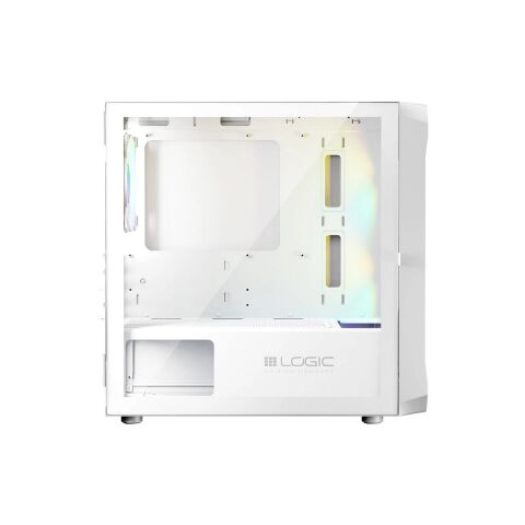 Корпус для ПК Logic concept PORTOS MESH+GLASS ARGB fans 3x120mm WHITE (AM-PORTOS-20-0000000-0002) - Корпуса  - Корпуса 