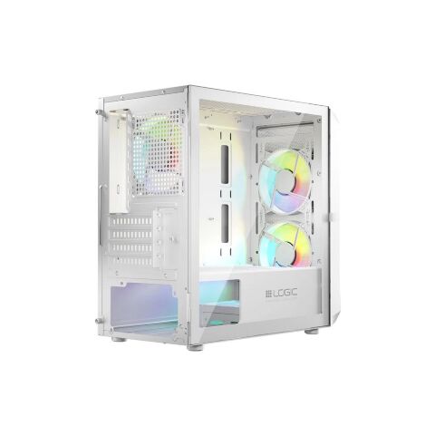 Корпус для ПК Logic concept PORTOS MESH+GLASS ARGB fans 3x120mm WHITE (AM-PORTOS-20-0000000-0002) - Корпуса  - Корпуса 