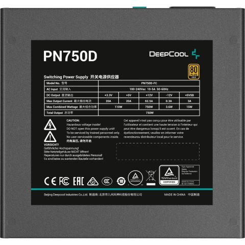 Блок питания Deepcool 750W PL750D V2 (R-PL750D-FC0B-EU-V2) - Блоки питания  - Блоки питания 