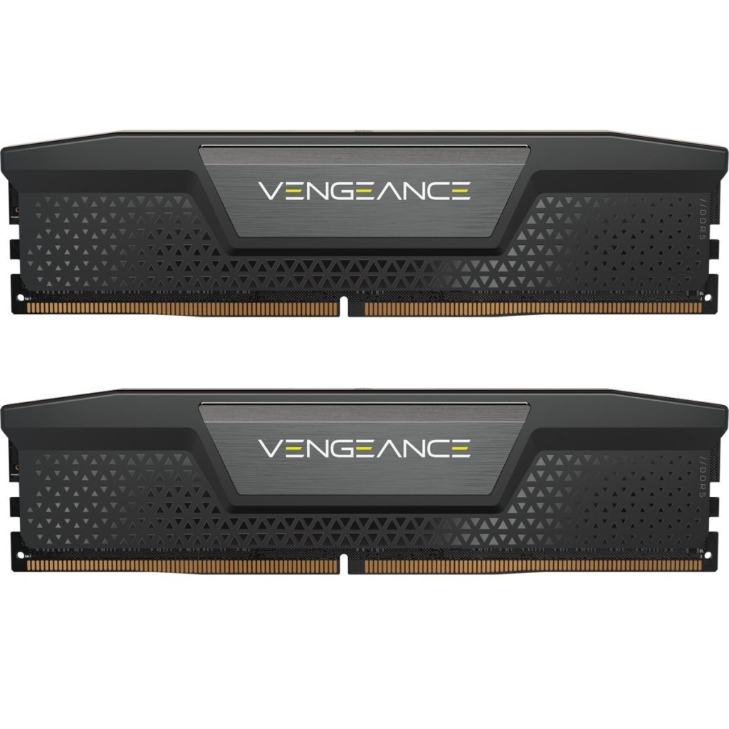 Модуль памяти для компьютера DDR5 64GB (2x32GB) 6000 MHz Vengeance Black Corsair (CMK64GX5M2B6000C40)