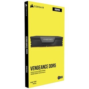 Модуль памяти для компьютера DDR5 64GB (2x32GB) 6000 MHz Vengeance Black Corsair (CMK64GX5M2B6000C40)