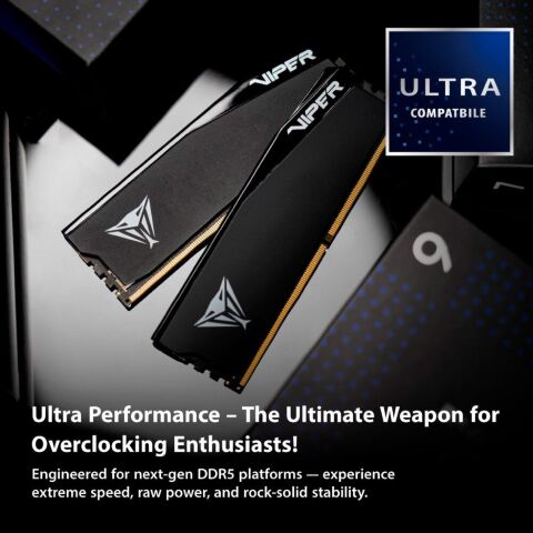 Модуль памяти для компьютера DDR5 32GB (2x16GB) 6400 MHz Viper Elite 5 Ultra RGB Patriot (VEUR532G6432K) - Модули памяти для компьютера  - Модули памяти для компьютера 