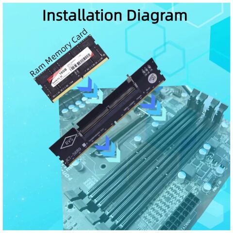 Конвертор Dynamode DDR4 Laptop SO-DIMM to Desktop DIMM RAM Memory (DM-DDR4-DIMM-Converter) - Контроллеры и конверторы  - Контроллеры и конверторы 