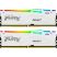 Модуль памяти для компьютера DDR5 32GB (2x16GB) 5600 MHz FURY Beast White RGB Kingston Fury (ex.HyperX) (KF556C36BWEAK2-32) - Нулевой остаток (Feed)  - Нулевой остаток (Feed) 