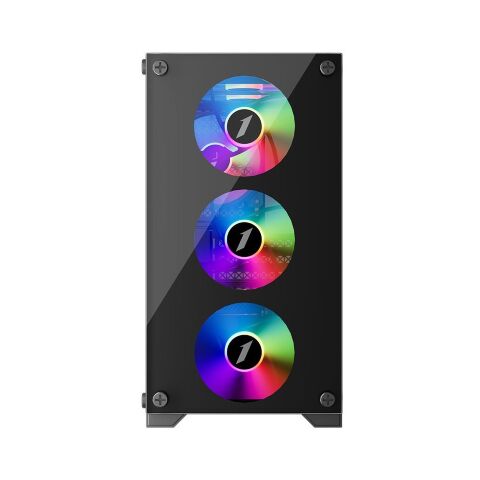 Корпус для ПК 1stPlayer X2-M-BK-4F1-PS-600FK-EU - Нулевой остаток (Feed)  - Нулевой остаток (Feed) 