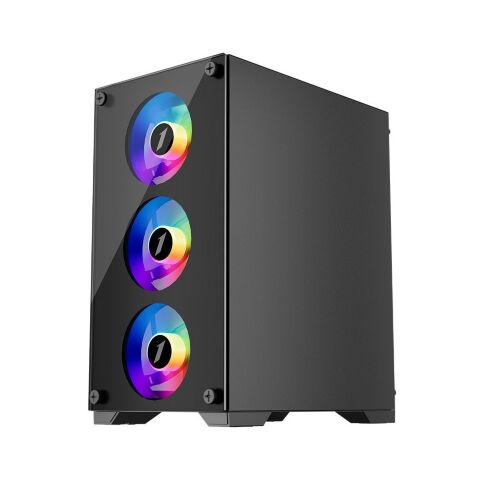 Корпус для ПК 1stPlayer X2-M-BK-4F1-PS-600FK-EU - Нулевой остаток (Feed)  - Нулевой остаток (Feed) 