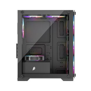 Корпус для ПК 1stPlayer X2-M-BK-4F1-PS-600FK-EU