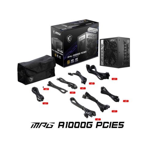 Блок питания MSI 1000W (MPG A1000G PCIE5) - Нулевой остаток (Feed) - Нулевой остаток (Feed)