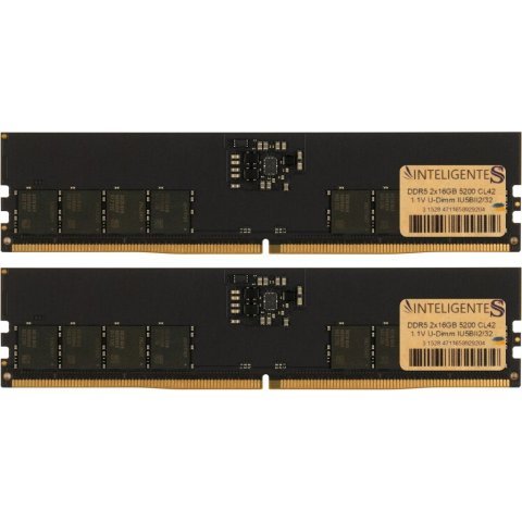Модуль памяти для компьютера DDR5 32GB (2x16GB) 5200 MHz INTELIGENTES (IU5BII2/32) - Нулевой остаток (Feed)  - Нулевой остаток (Feed) 