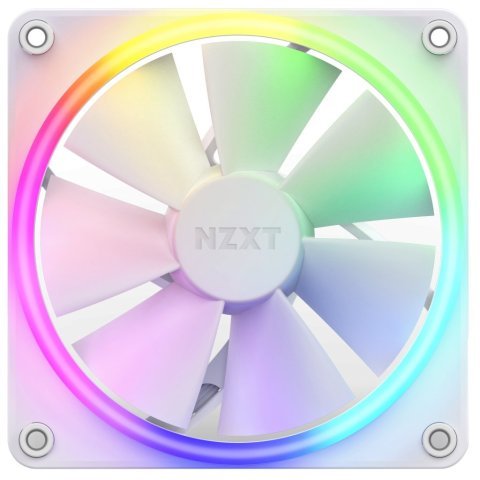 Кулер для корпуса NZXT F120RGB Single (White) (RF-R12SF-W1) - Нулевой остаток (Feed)  - Нулевой остаток (Feed) 