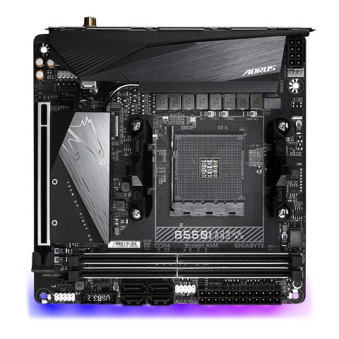 Материнская плата GIGABYTE B550I AORUS PRO AX - Системные (материнские) платы  - Системные (материнские) платы 