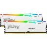 Модуль памяти для компьютера DDR5 64GB (2x32GB) 5200 MHz FURY Beast White RGB Kingston Fury (ex.HyperX) (KF552C40BWAK2-64)