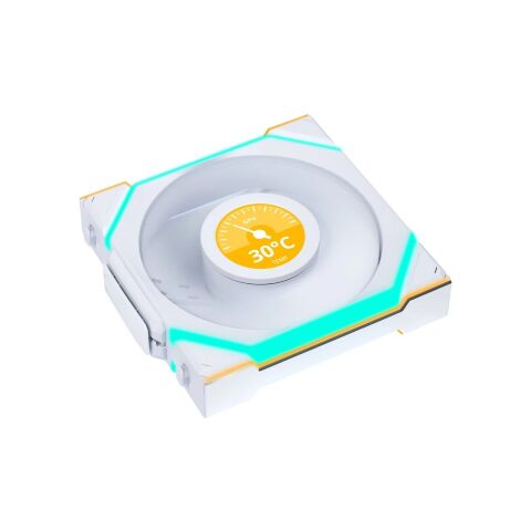 Кулер для корпуса Lian Li Uni Fan SL WIRELESS LCD Reverse, 120-1 (G99.12RSLLCD1W1W.00) - Вентиляторы к корпусам  - Вентиляторы к корпусам 