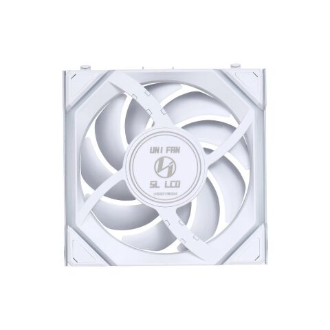 Кулер для корпуса Lian Li Uni Fan SL WIRELESS LCD Reverse, 120-1 (G99.12RSLLCD1W1W.00) - Вентиляторы к корпусам  - Вентиляторы к корпусам 