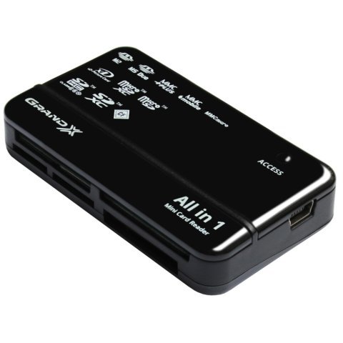 Считыватель флеш-карт Grand-X CRX05Black - Нулевой остаток (Feed)  - Нулевой остаток (Feed) 