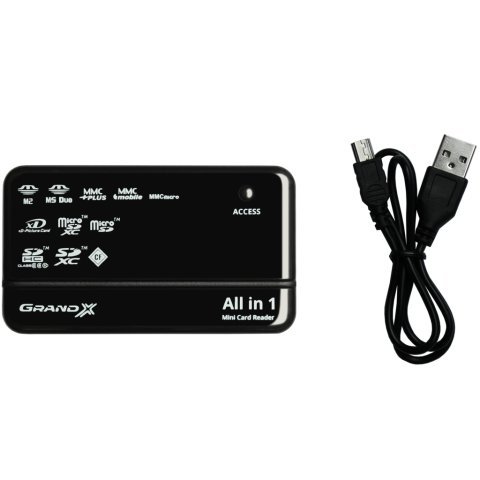 Считыватель флеш-карт Grand-X CRX05Black - Нулевой остаток (Feed)  - Нулевой остаток (Feed) 