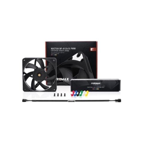 Кулер для корпуса Noctua NF-A12x15 PWM CHROMAX. BLACK. SWAP - Нулевой остаток (Feed)  - Нулевой остаток (Feed) 