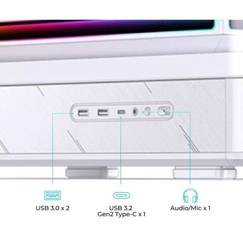 Корпус для ПК JONSBO D200 White - Нулевой остаток (Feed)  - Нулевой остаток (Feed) 