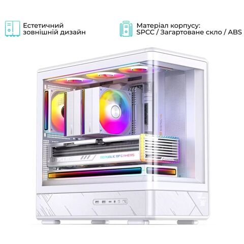 Корпус для ПК JONSBO D200 White - Нулевой остаток (Feed)  - Нулевой остаток (Feed) 