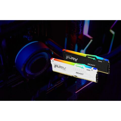 Модуль памяти для компьютера DDR5 32GB (2x16GB) 6000 MHz Beast RGB EXPO White Kingston Fury (ex.HyperX) (KF560C36BWE2AK2-32) - Модули памяти для компьютера  - Модули памяти для компьютера 