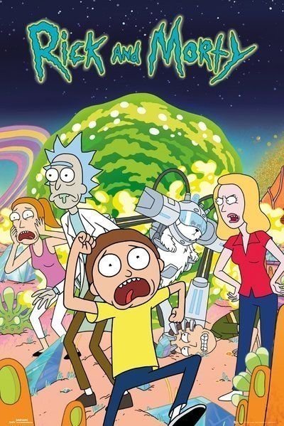 Постер Рик и Морти Rick and Morty Maxi Poster Group плакат 90*60 см -   -  