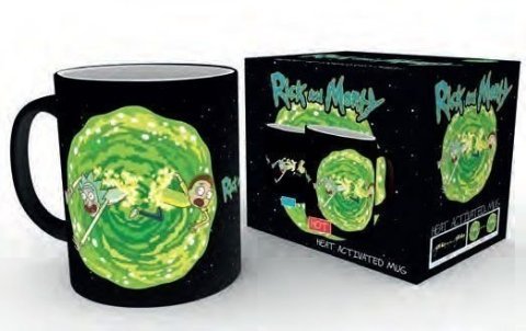 Кружка хамелеон теплочувствительная Rick and Morty Heat Change Mug 320 мл Portal -   -