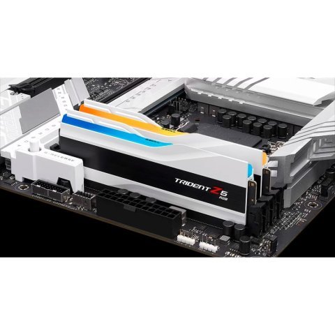 Модуль памяти для компьютера DDR5 32GB (2x16GB) 7200 MHz Trident Z5 RGB Matte White G.Skill (F5-7200J3445G16GX2-TZ5RW) - Нулевой остаток (Feed) - Нулевой остаток (Feed)