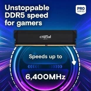 Модуль памяти для компьютера DDR5 64GB (2x32GB) 6400 MHz Micron (CP2K32G64C40U5B)