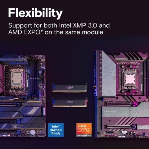 Модуль памяти для компьютера DDR5 64GB (2x32GB) 6400 MHz Micron (CP2K32G64C40U5B) - Нулевой остаток (Feed)  - Нулевой остаток (Feed)