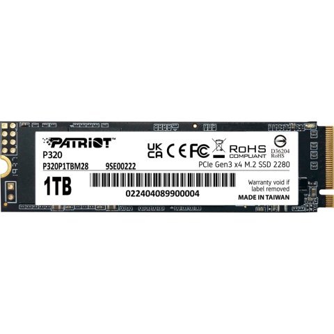 Накопитель SSD M.2 2280 1TB Patriot (P320P1TBM28) - Нулевой остаток (Feed) - Нулевой остаток (Feed)