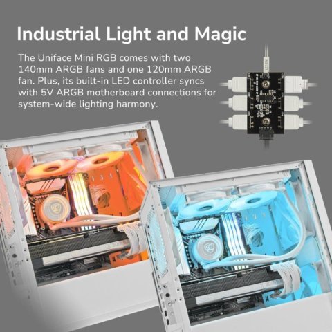 Корпус Cougar UNIFACE MINI RGB Black - Нулевой остаток (Feed)  - Нулевой остаток (Feed) 