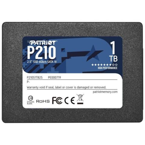 Накопитель SSD 2.5" 1TB Patriot (P210S1TB25) - Внутренние SSD  - Внутренние SSD 