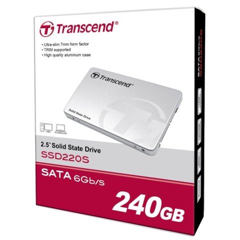 Накопитель SSD 2.5" 240GB Transcend (TS240GSSD220S) - Внутренние SSD - Внутренние SSD